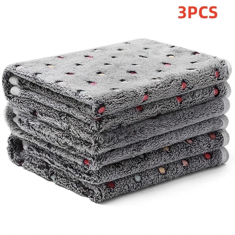 Pet Supplies Dog Food - 3PCS Soft Fluffy Pet Blanket Cute