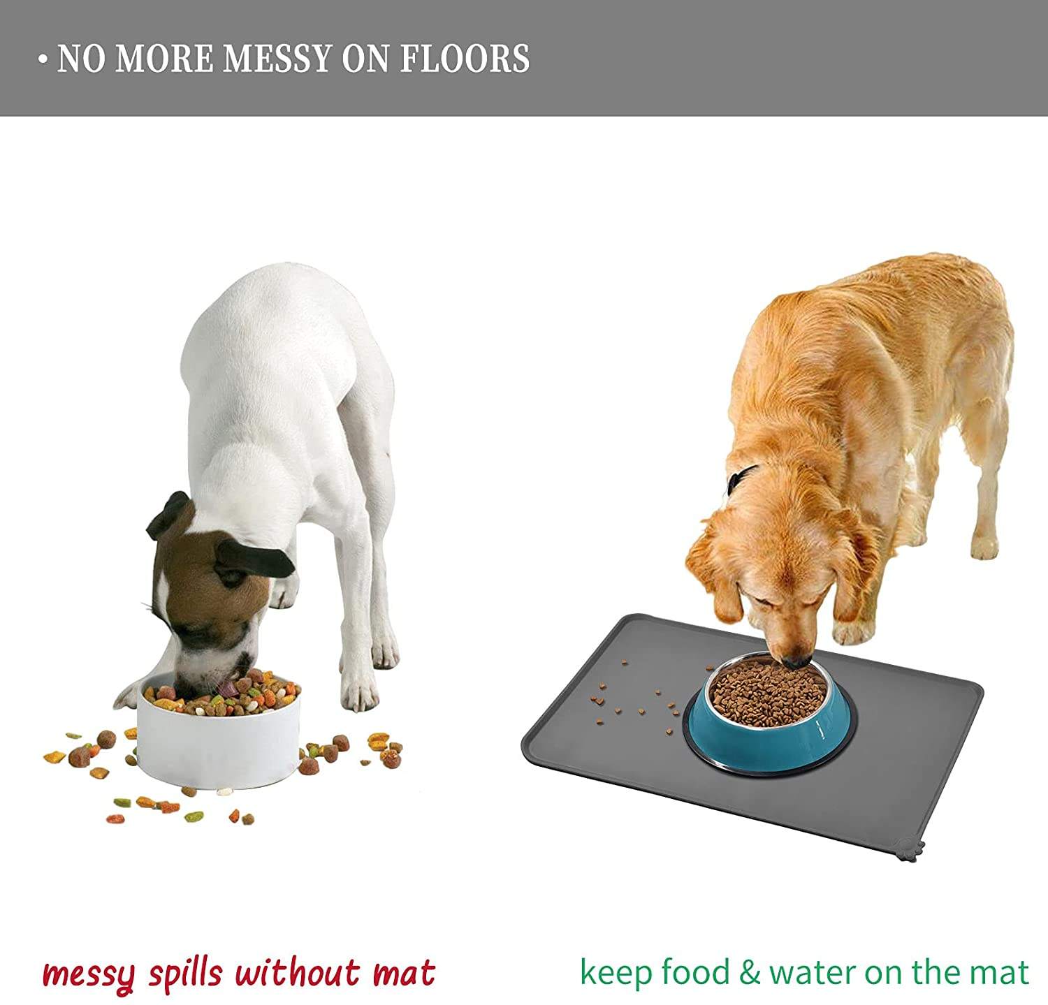 Pet Placemat Cat Dog Feeding M - Pet Supplies Dog Food 评论和价格