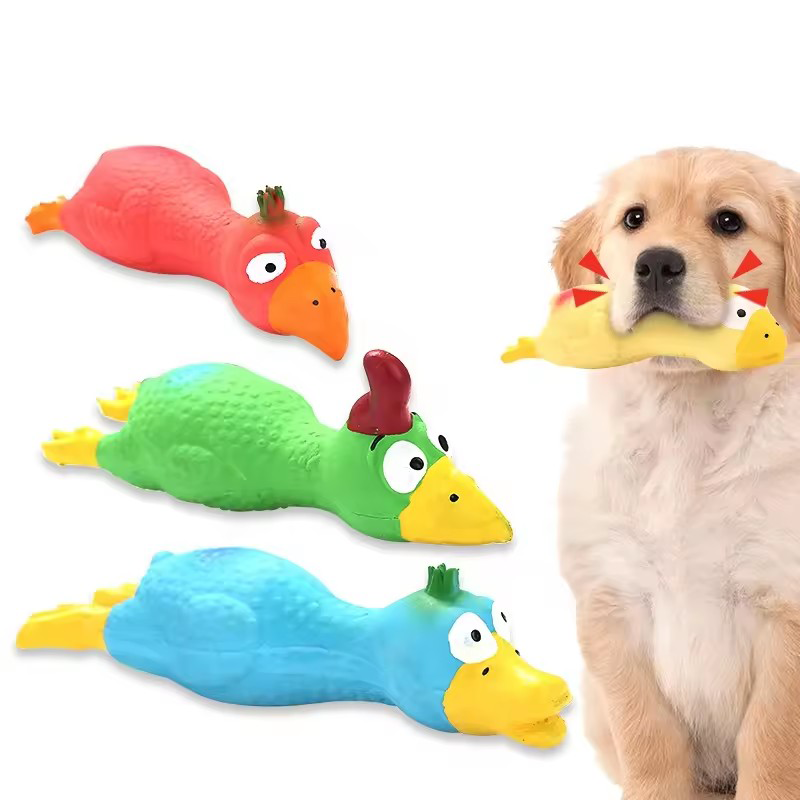 Cute Dog Squeak Toy Latex Chic - Pet Supplies Dog Food 评论和价格